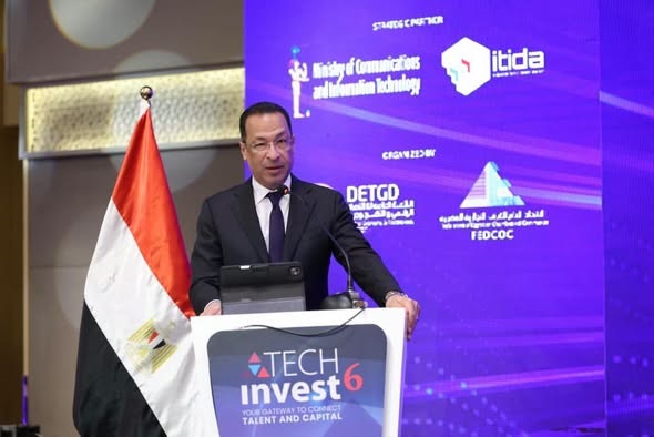 هندي يفتتح الدورة السادسة لمؤتمر "Tech Invest Egypt"