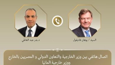 وزير الخارجية ونظيره الألماني يبحثان العلاقات الثنائية والتطورات في الشرق الأوسط