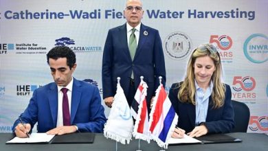 سويلم يشهد توقيع بروتوكول تعاون بين الشبكة الاسلامية لتنمية وإدارة مصادر المياه، والجانب الهولندي