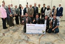 فريق طلبة هندسة عين شمس يفوز بالمركز الأول في مسابقة أفضل مشروع تخرج بأسبوع القاهرة للمياه